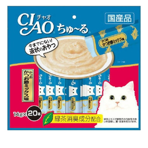 いなば CIAO ちゅ～る 20本 かつお かつお節ミックス味 14g×20本 ◆賞味期限 2026年12月