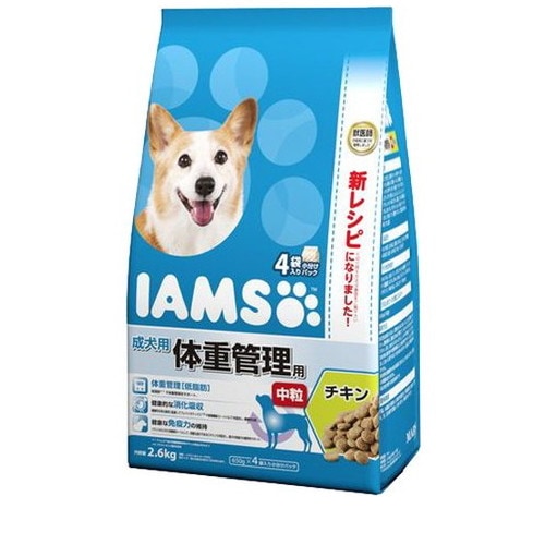 アイムス 成犬用 体重管理用 チキン 中粒 2.6kg ◆賞味期限 2025年11月