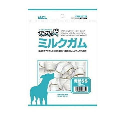ガリガリ犬 ミルクガム 骨型SSサイズ(15本入) ◆賞味期限 2026年1月