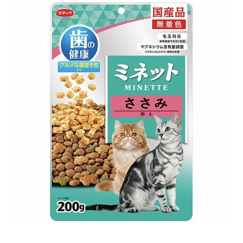 スマック ミネット 歯の健康 ささみ添え 200g ◆賞味期限 2026年4月