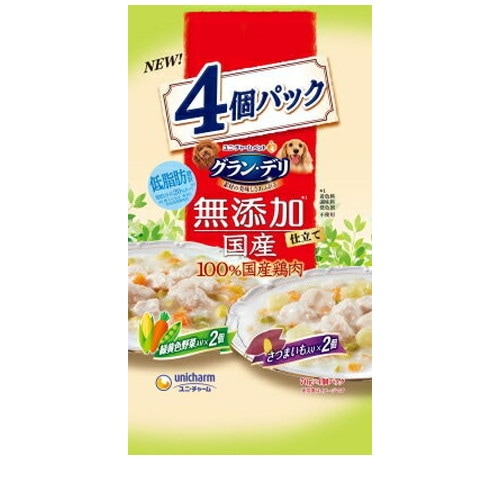 グラン・デリ 無添加 国産パウチ 成犬用野菜さつまいも 70g×4個パック ◆賞味期限 2025年11月