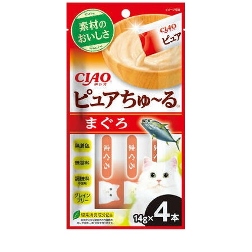 いなば CIAO ピュアちゅ～る まぐろ 14g×4本 ◆賞味期限 2026年12月