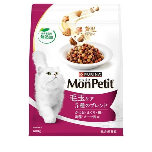 モンプチ バッグ 毛玉ケア 5種のブレンド 600g ◆賞味期限 2026年5月