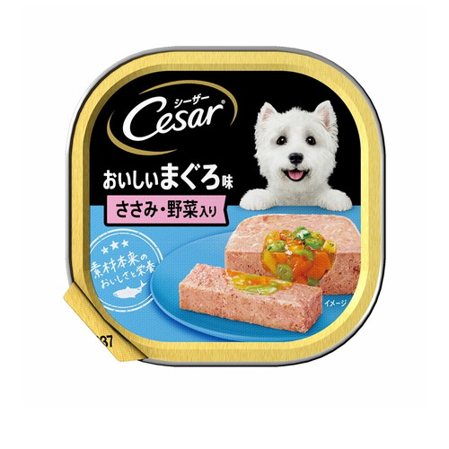 シーザー おいしいまぐろ味 ささみ・野菜入り 100g ◆賞味期限 2026年1月