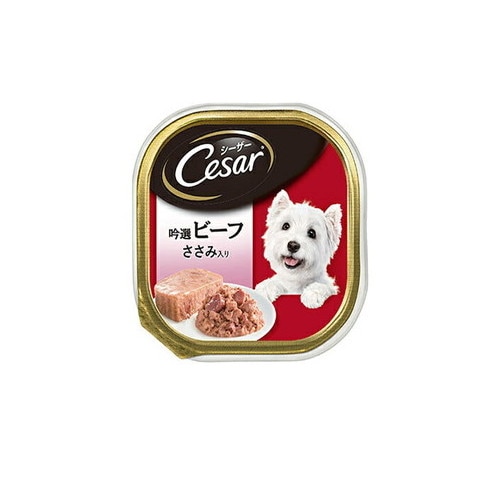 シーザー 吟選ビーフ ささみ入り 100g CE74N ◆賞味期限 2026年2月