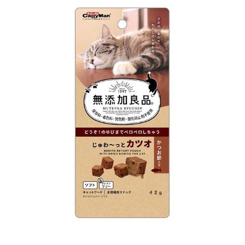 キャティーマン 無添加良品 じゅわ～っとカツオ かつお節入り(42g) ◆賞味期限 2025年12月