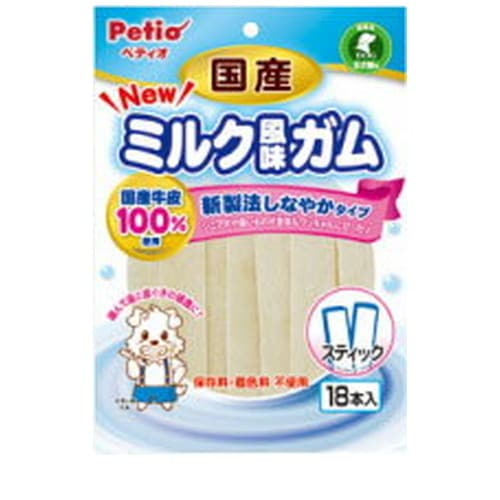 NEW 国産 ミルク風味ガム スティック 18本入 ◆賞味期限 2026年7月