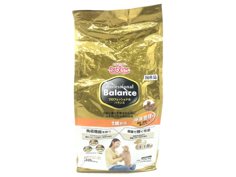 【訳あり】ペットライン プロフェッショナル・バランス 1歳から体重管理用 3kg(500g×6袋) ◆賞味期限 2026年2月