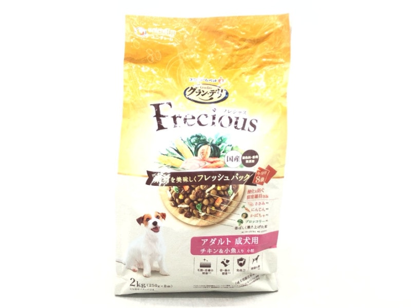 【訳あり】グラン・デリ フレシャス チキン＆小魚入り 2kg 成犬 ◆賞味期限 2025年12月