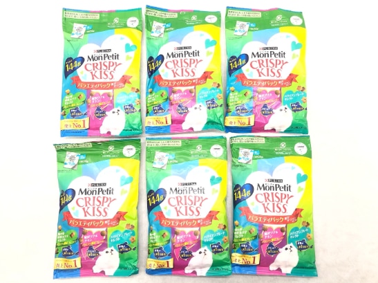【訳あり】6個セット！モンプチ クリスピーキッス バラエティパック 144g 成猫 ◆賞味期限 2026年2月