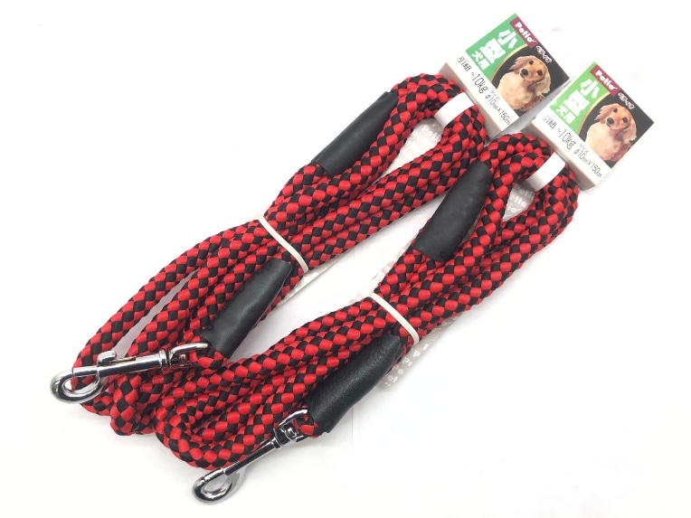 【訳あり】2個セット！ペティオ マールリード 10mm 赤・黒 小型犬用 成犬