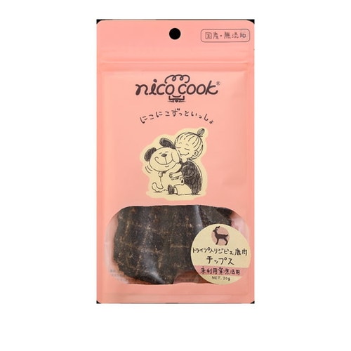 ニコクック トライプ入り 国産ジビエ鹿肉チップス 犬猫兼用 20g ◆賞味期限 2026年6月