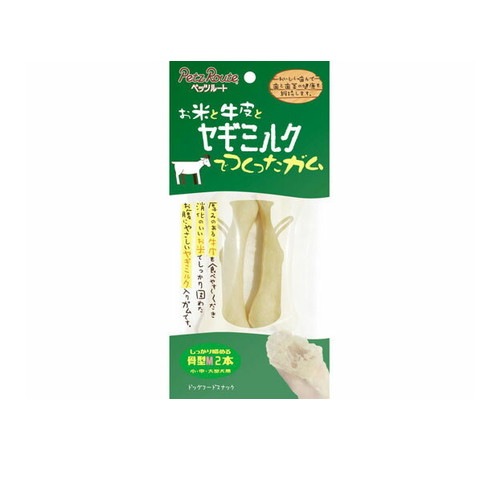ペッツルート ヤギミルクガム 骨型 M 2本 ◆賞味期限 2027年1月