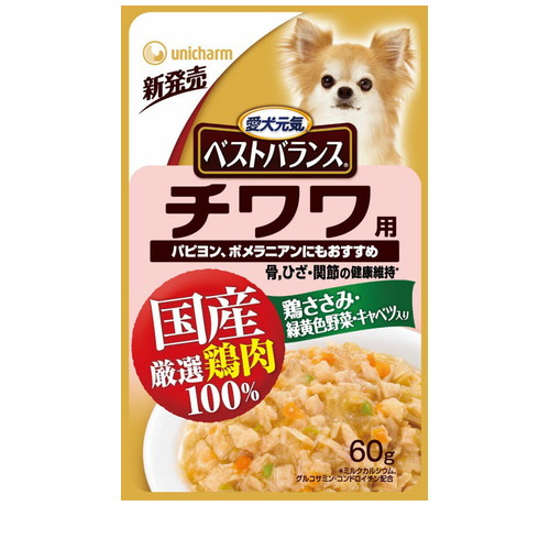 ベストバランス 国産鶏ささみ チワワ用 60g ◆賞味期限 2026年2月