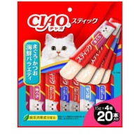 CIAO スティック 20本入り まぐろ・かつお海鮮バラエティ ◆賞味期限 2027年5月