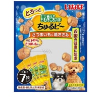 いなば とろっと 野菜入り ちゅるビ～ さつまいもと焼ささみ(10gx7袋) ◆賞味期限 2026年12月