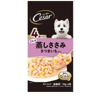 シーザー パウチ ごろっと蒸しささみ さつまいも入り CPM15(70g×4袋) ◆賞味期限 2027年3月