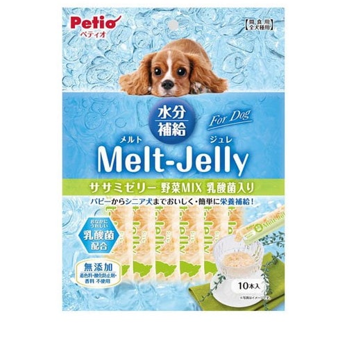 メルトジュレ ForDog 水分補給 ササミゼリー野菜MIX乳酸菌入り(10本) ◆賞味期限 2027年3月