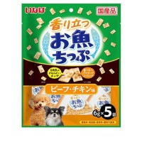 いなば 香り立つお魚チップ ビーフ・チキン味 6g×5袋 ◆賞味期限 2026年2月