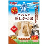 素材そのまま ねこちゃんのやわらか蒸しかつお プチ かつお節味 1切れ×6パック ◆賞味期限 2026年8月