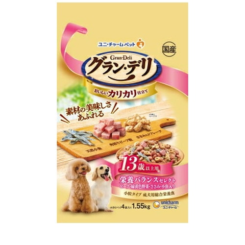 グラン・デリ カリカリ仕立 て13歳以上用 栄養バランスセレクト 1.55kg ◆賞味期限 2027年2月