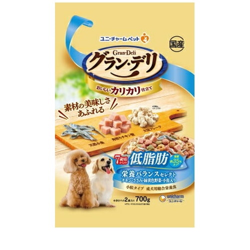 グラン・デリ カリカリ仕立て 7歳頃からの低脂肪 栄養バランスセレクト 700g ◆賞味期限 2026年12月