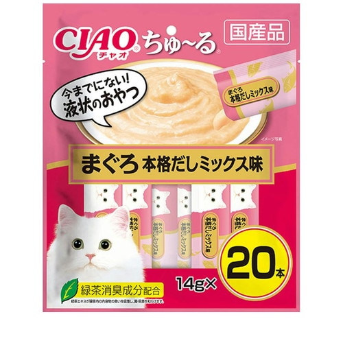 CIAO ちゅーる 20本入り まぐろ 本格だしミックス味 14g×20本 ◆賞味期限 2027年3月