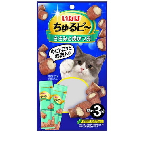 いなば ちゅるビ～ ささみと焼ささみ 10g×3袋 ◆賞味期限 2027年2月