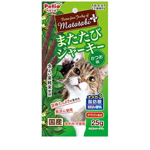 ペティオ またたびプラス またたびジャーキー かつお味 25g ◆賞味期限 2026年6月