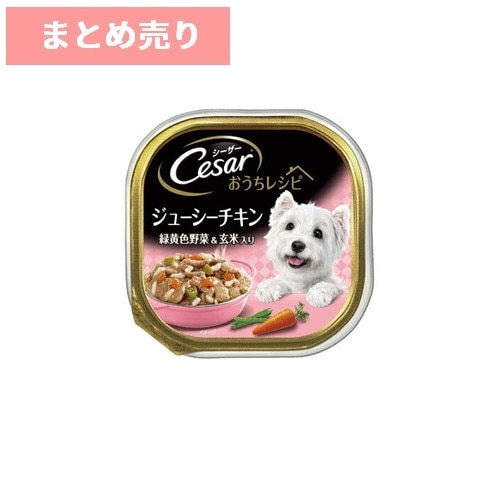 ★6個まとめ売り★シーザー おうちレシピ ジューシーチキン 緑黄色野菜＆玄米入り 100g ◆賞味期限 2027年4月