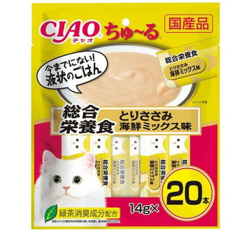 ちゅ～る 総合栄養食 とりささみ 海鮮ミックス味 14g×20本 ◆賞味期限 2027年2月