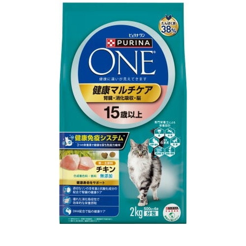 ピュリナワン キャット 健康マルチケア 15歳以上 チキン 2kg ◆賞味期限 2026年7月