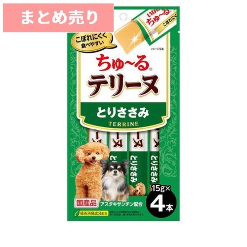 ★6個まとめ売り★いなば ちゅ～るテリーヌ とりささみ 15g×4本 ◆賞味期限 2027年6月