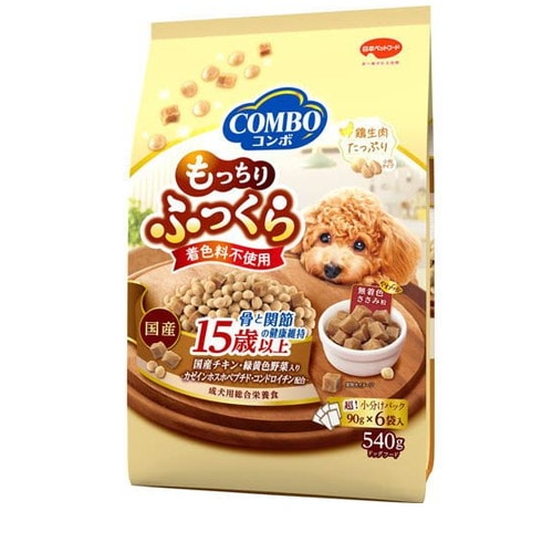 コンボ ドッグ もっちりふっくら 15歳以上 骨と関節の健康維持 540g(90g×6袋) ◆賞味期限 2026年7月