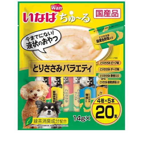 いなば Wanちゅ～る とりささみバラエティ(14gx20本) ◆賞味期限 2027年7月