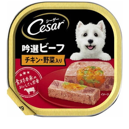 シーザー 吟撰ビーフ チキン・野菜入り (100g)CE29 ◆賞味期限 2027年3月