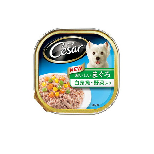シーザー おいしいまぐろ味 白身魚・野菜入り 100g(CE71N ) ◆賞味期限 2027年4月