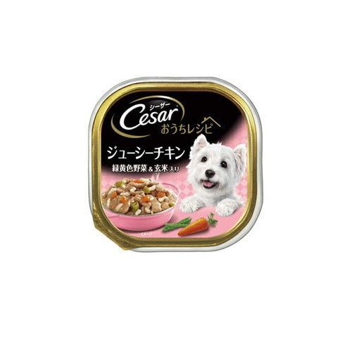 シーザー おうちレシピ ジューシーチキン 緑黄色野菜＆玄米入り 100g ◆賞味期限 2027年4月
