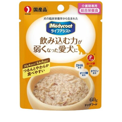 ペットライン メディコート ライフアシスト ジェルタイプ ミルク仕立て 60g ◆賞味期限 2026年11月