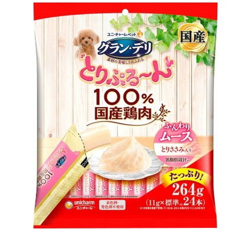 グラン・デリ とりぷる～ん ムース とりささみ 11g×24本 ◆賞味期限 2026年6月