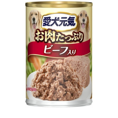 愛犬元気 お肉たっぷり ビーフ入り 375g ◆賞味期限 2027年7月