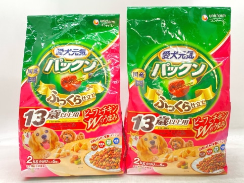 【訳あり】2個セット！シニア 愛犬元気 パックン ふっくら仕立て 2kg ◆賞味期限 2026年10月