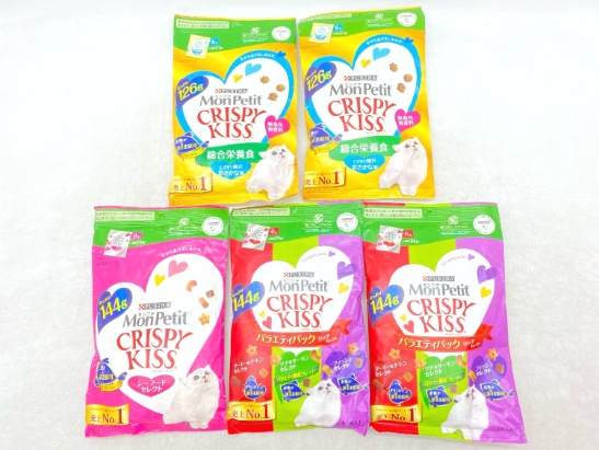 【訳あり】5個セット！モンプチ クリスピーキッス 成猫 ◆賞味期限 2026年8月