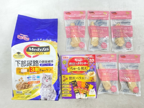 【訳あり】7個セット！ペットライン メディファス CIAO スマック フレッシュフリーズドライ 成猫 ◆賞味期限 2026年4月