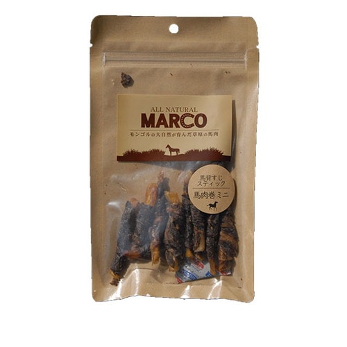 MARCO 馬背すじスティック 馬肉巻ミニ 40g ◆賞味期限 2026年8月