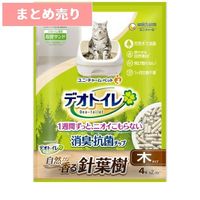 ★4個まとめ売り★デオトイレ 飛び散らない針葉樹の消臭・抗菌チップ 4L