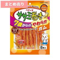 ★2個まとめ売り★ペティオ 7歳からのやわらか ササミ巻き ガム 8本 ◆賞味期限 2027年4月