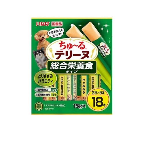 いなば ちゅ～るテリーヌ 総合栄養食タイプ とりささみバラエティ 270g(15gx18本入) ◆賞味期限 2027年12月