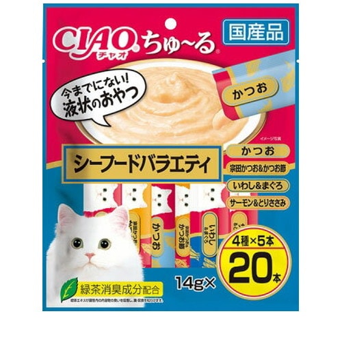 CIAO チャオ ちゅ～る シーフードバラエティ 14g×20本 ◆賞味期限 2028年1月