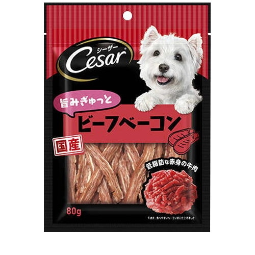 シーザースナック 旨みぎゅっとビーフベーコン 80g ◆賞味期限 2026年5月